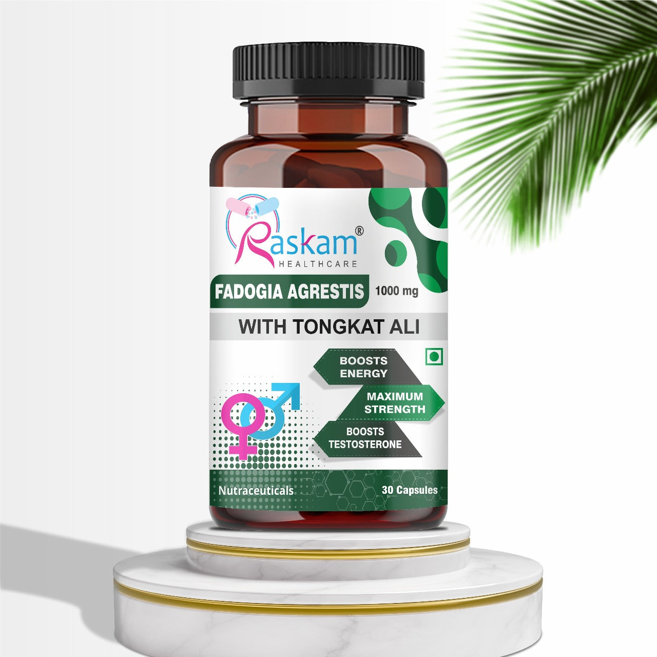 Fadogia Agrestis with Tongkat Ali Capsules, Maximum Strength, May Support athletic performance, stamina and stress tolerance, Vegan Friendly , 30 Veg Capsules